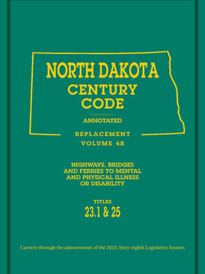 cover image of North Dakota Century Code Annotated